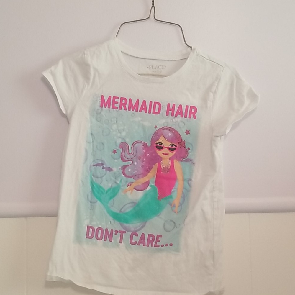 Children's mermaid hair shirt
